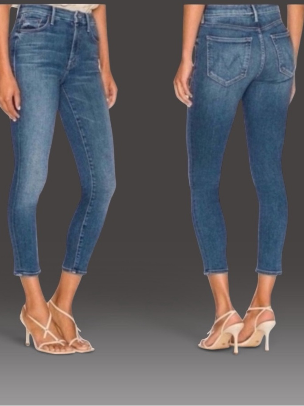 Mother The Looker Crop let's just be friends jeans Size 24